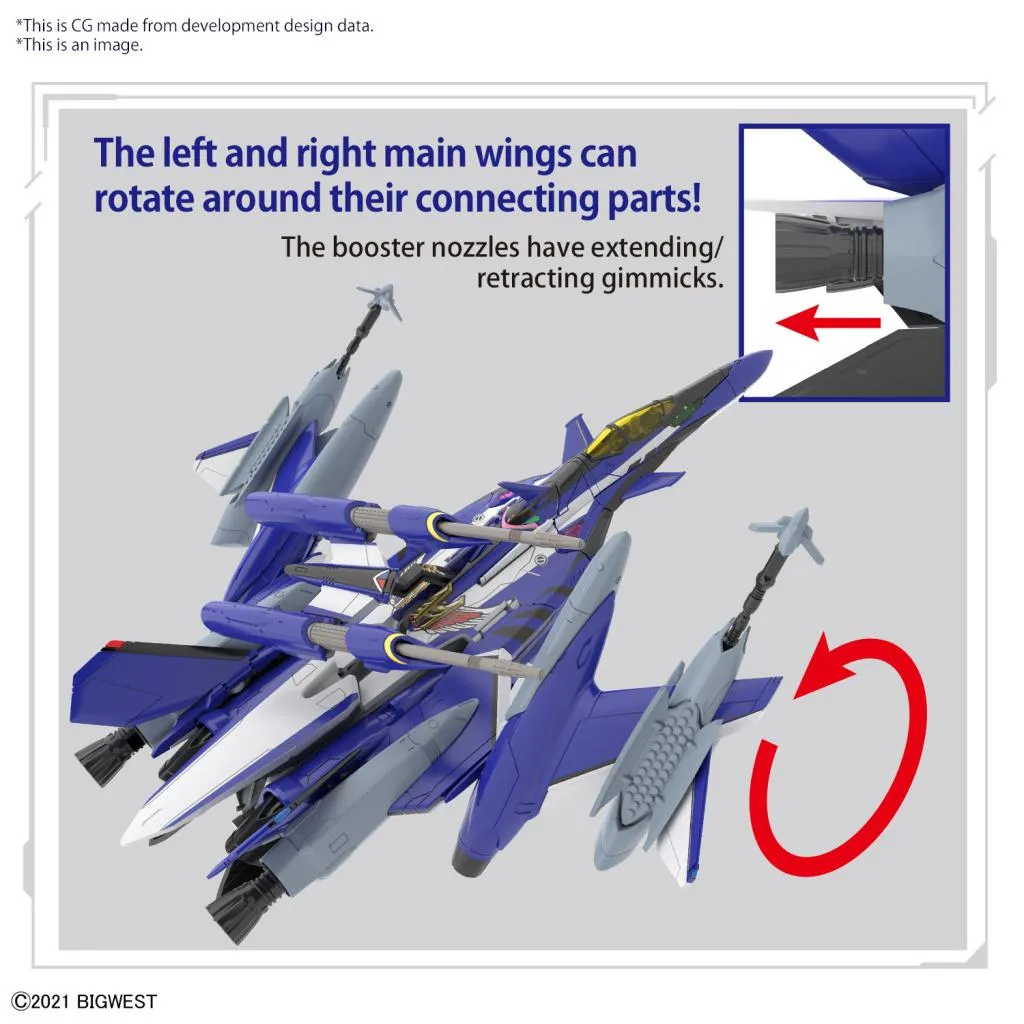 MACROSS - HG 1/100 YF-29 Durandal Valkyrie Full Set - Model Kit